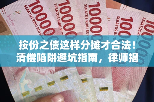 济南按份之债这样分摊才合法！清偿陷阱避坑指南，律师揭秘关键条款