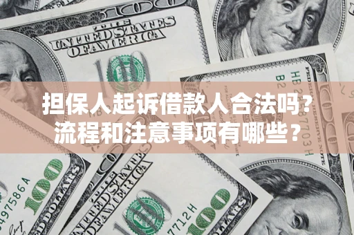 济南担保人起诉借款人合法吗？流程和注意事项有哪些？