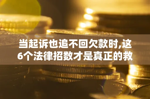 济南当起诉也追不回欠款时,这6个法律招数才是真正的救命稻草